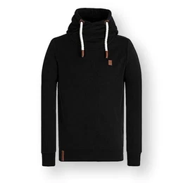 Hoodie Herren Kapuzenpullover black, Gr. S