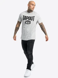 TAPOUT T-Shirt Active Basic Tee Grau/Braun/Beige