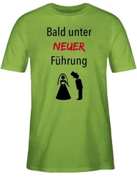 Shirtracer T-Shirt Bald unter neuer Führung JGA Männer Neonfarben/Grün/Gelb