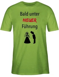 Shirtracer T-Shirt Bald unter neuer Führung JGA Männer Neonfarben/Grün/Gelb