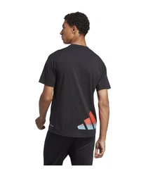 adidas Performance T-Shirt 3Bar Dunkelgrau/Grau/Schwarz/Dunkelblau