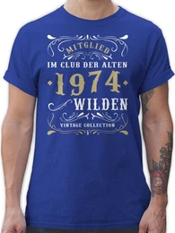 T-Shirt Mitglied im Club der alten Wilden 1974 50. Geburtstag