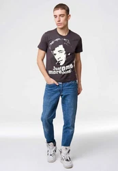 LOGOSHIRT T-Shirt Columbo Grau/Dunkelgrau/Dunkelrot/Gelb/Beige