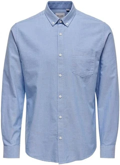 ONLY & SONS Langarmhemd ONSALVARO SLIM LS OXFORD SHIRT NOOS