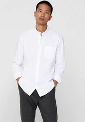 ONLY & SONS Langarmhemd ONSALVARO SLIM LS OXFORD SHIRT NOOS wei