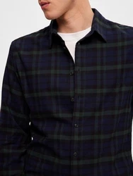 SELECTED HOMME Hemd SLHOwen Owen navy/grn/schwarz