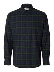SELECTED HOMME Hemd SLHOwen Owen navy/grn/schwarz