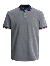 T-Shirt Polo T-Shirt Pique Kurzarm Hemd Basic JPRBLUWIN 5525 in Blau-2