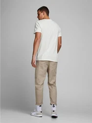 Jack & Jones T-Shirt Splitneck Tee Weiß (5545)