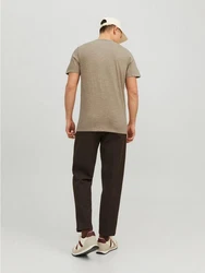 Jack & Jones T-Shirt Splitneck Tee Braun