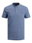 JACK & JONES Herren Polo T-Shirt Pique Hemd JJEPAULOS Blau