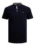 JACK & JONES Herren Polo T-Shirt Pique Hemd JJEPAULOS Dunkelblau