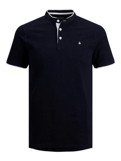 JACK & JONES Herren Polo T-Shirt Pique Hemd JJEPAULOS Dunkelblau JACK & JONES Herren Polo T-Shirt Pique Hemd JJEPAULOS Dunkelblau