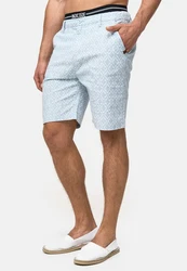 Indicode Chinoshorts Apostolis Blau/Hellblau