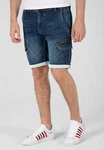 TIMEZONE Cargoshorts Cargo Jeans Shorts Kurze Bermuda Hose (5512) Blau