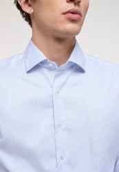Eterna Langarmhemd SLIM FIT Businesshemd Hellblau