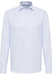 Eterna Langarmhemd SLIM FIT Businesshemd Hellblau
