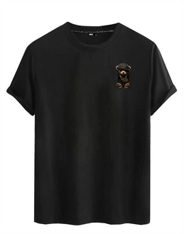 RMK T-Shirt Herren Teddy Bear Schwarz/Dunkelblau