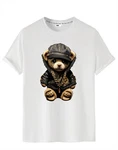 RMK T-Shirt Herren Teddy Bear Braun/Weiß/Beige RMK T-Shirt Herren Teddy Bear Braun/Weiß/Beige