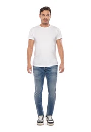 Slim-fit-Jeans JEAN HOMME GARDE mit modischer Waschung