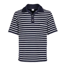 Poloshirt Herren T-Shirt mit Knopfleiste mit 3 Metall-Knpfen und Brusttasche