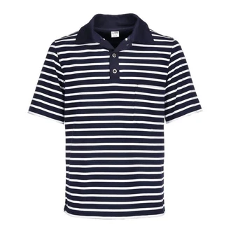 modAS Poloshirt Herren T-Shirt mit Knopfleiste Dunkelblau/Blau/Hellblau/Schwarz