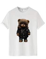 RMK T-Shirt Herren Shirt Rundhals Basic Druck Braun