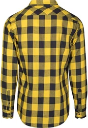 URBAN CLASSICS T-Shirt Urban Classics Herren Checked Flanell Shirt Gelb