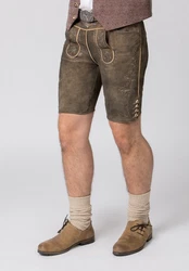 Stockerpoint Trachtenlederhose Oliver Khaki/Braun/Dunkelgrün