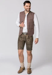 Stockerpoint Trachtenlederhose Oliver Khaki/Braun/Dunkelgrün