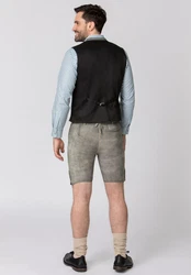 Stockerpoint Trachtenlederhose Oliver Braun/Hellgrau/Grau/Khaki/Creme