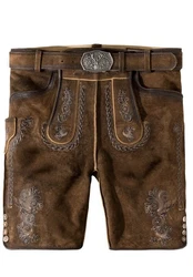 Stockerpoint Trachtenlederhose Thomas2 Braun/Dunkelbraun/Khaki/Beige