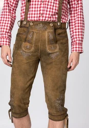 Stockerpoint Trachtenlederhose Justin Braun/Beige/Khaki
