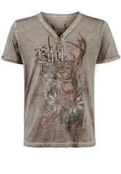Stockerpoint T-Shirt Edelbock Braun/Beige/Grau/Hellblau/Dunkelgrau