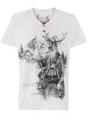 Stockerpoint T-Shirt Naturbursch Creme/Weiß/Beige/Dunkelblau