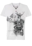 Stockerpoint T-Shirt Naturbursch Creme/Weiß/Beige/Dunkelblau