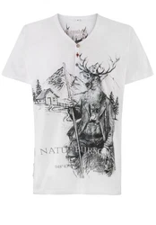 Stockerpoint T-Shirt Naturbursch Creme/Weiß/Beige/Dunkelblau