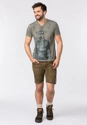 Stockerpoint T-Shirt Prachtbock Braun/Grau/Beige/Hellblau/Türkis