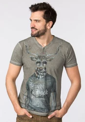 Stockerpoint T-Shirt Prachtbock Braun/Grau/Beige/Hellblau/Türkis