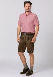 Stockerpoint Trachtenlederhose Bertl Braun/Khaki/Dunkelbraun