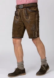 Stockerpoint Trachtenlederhose Bertl Braun/Khaki/Dunkelbraun