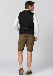 Stockerpoint Trachtenweste Moderne Oktoberfest Herren Weste Dunkelbraun/Khaki/Grau/Braun