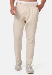 Indicode Leinenhose Cunningham Khaki/Beige