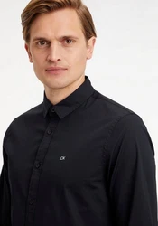 Calvin Klein Hemd Schwarz/Dunkelgrau/Dunkelblau/Beige