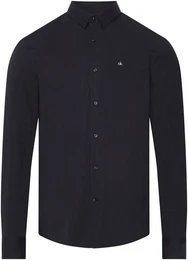 Langarmhemd SLIM FIT STRETCH POPLIN mit Kentkragen