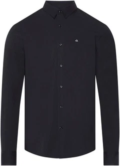 Calvin Klein Hemd Schwarz/Dunkelgrau/Dunkelblau/Beige