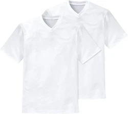 Schiesser V-Shirt Essentials V-Ausschnitt (2er-Pack) 