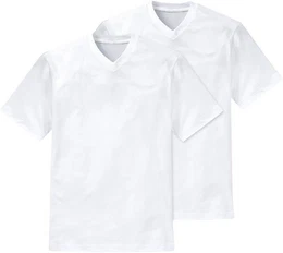 V-Shirt Essentials (2er-Pack) mit V-Ausschnitt