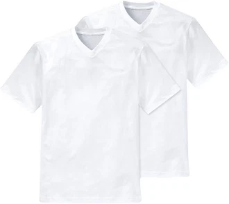 Schiesser V-Shirt Essentials V-Ausschnitt (2er-Pack) 