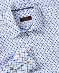 Reitmayer Kurzarmhemd Hemd Dunkelblau/Blau/Hellblau